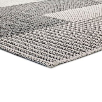 Alfombras 100% Polipropileno Alfombra exterior trama gris 155x230